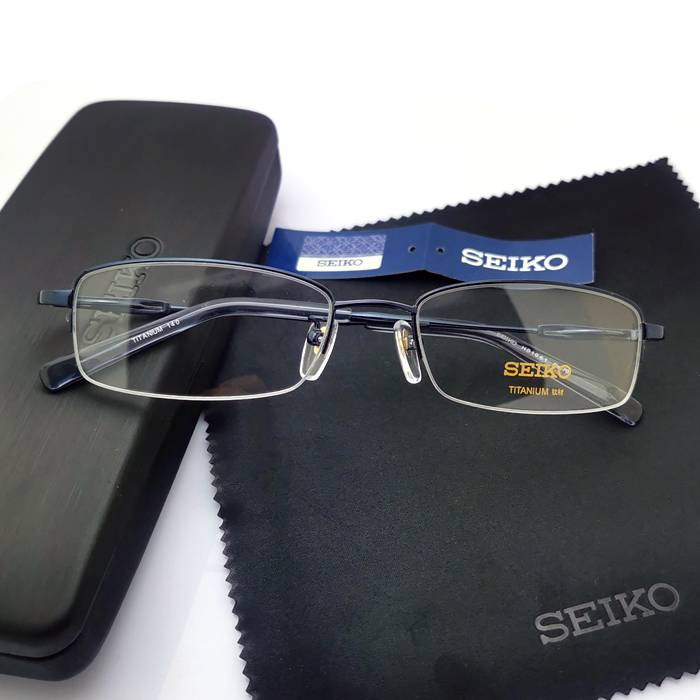 Seiko ultra -light titanium casual half -frame myopia anti -blue light glasses framework Student small face men and women 1061