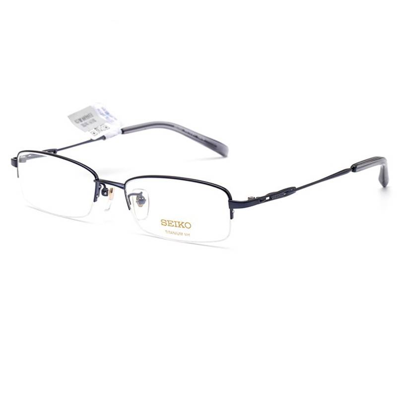 Seiko ultra -light titanium casual half -frame myopia anti -blue light glasses framework Student small face men and women 1061