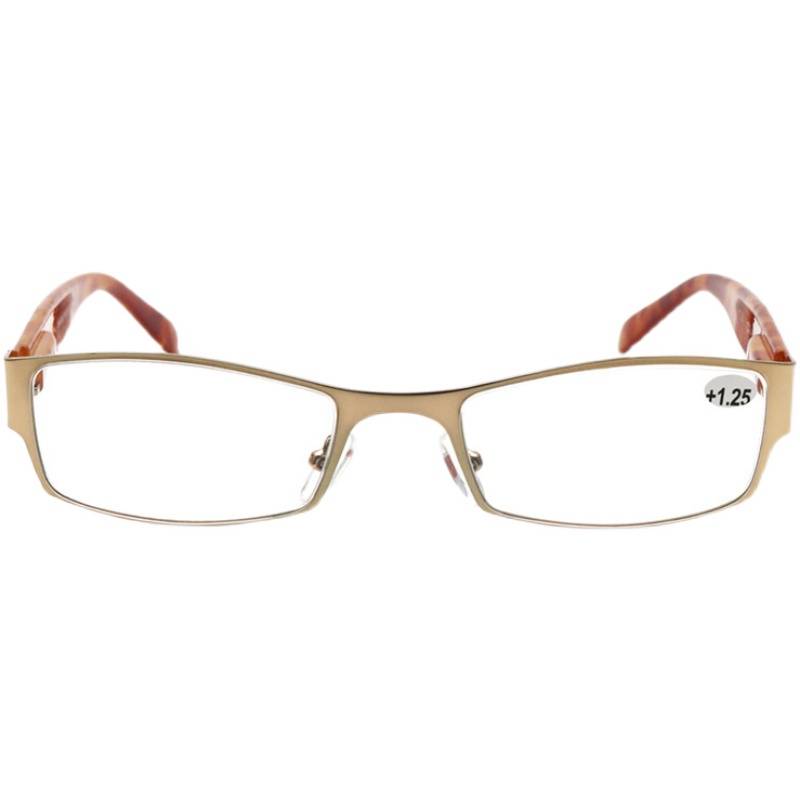 Original single old flower mirror metal frame ultra -light small box female anti -fatigue small, compact, comfortable high -clear old flower glasses
