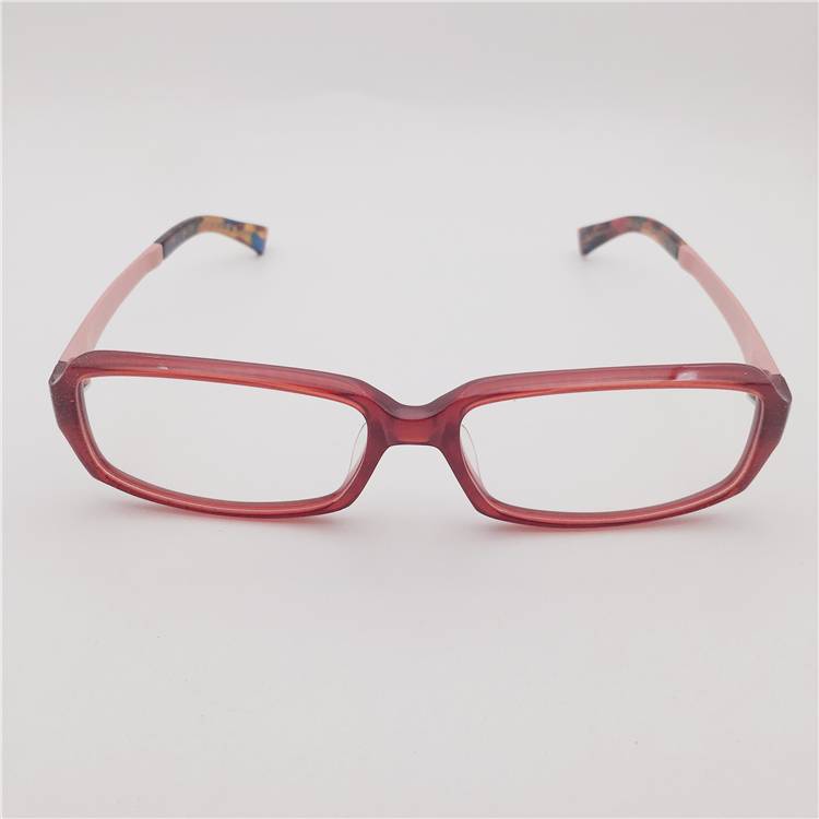 Treasured orphan original single red coffee color plate full -frame ge -frame TR90 comfortable mirror leg literary and artistic glasses