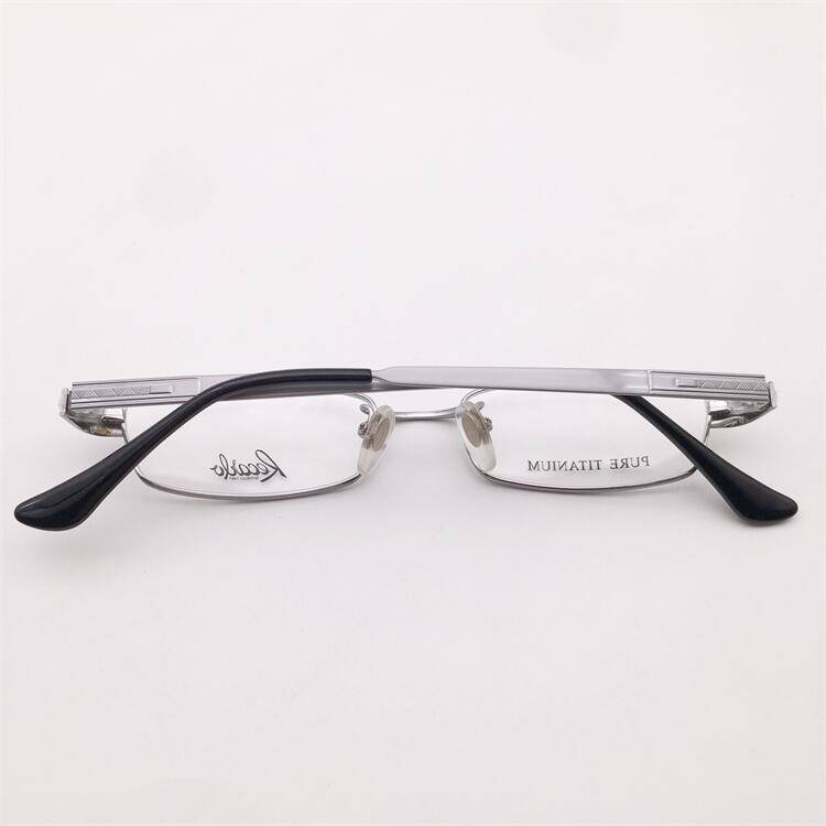 Treasured orphan original single silver ultra -light pure titanium full -frame business temperament literary glasses frame men and women