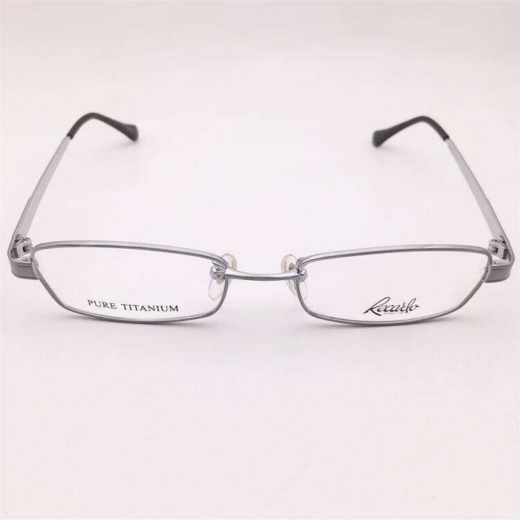 Treasured orphan original single silver ultra -light pure titanium full -frame business temperament literary glasses frame men and women