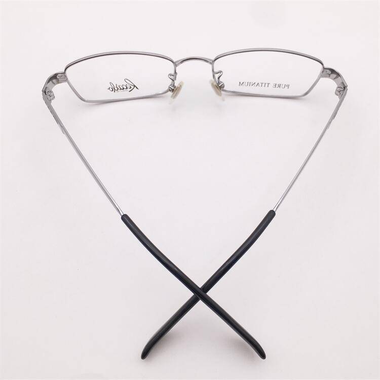 Treasured orphan original single silver ultra -light pure titanium full -frame business temperament literary glasses frame men and women