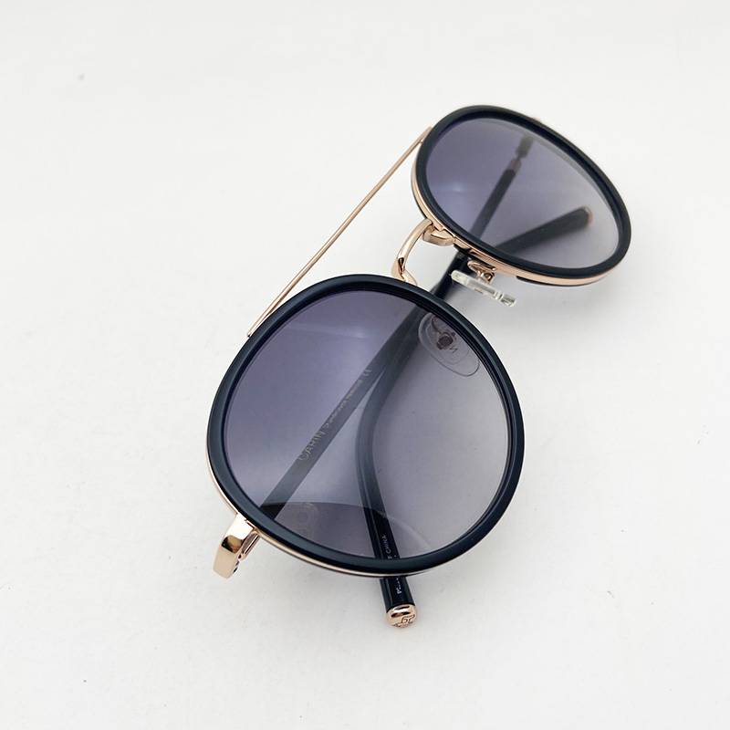 Exporting pure original single men's and women's double beam sunglasses brand sunglasses anti -ultraviolet goggles sunshine sunshade retro tide