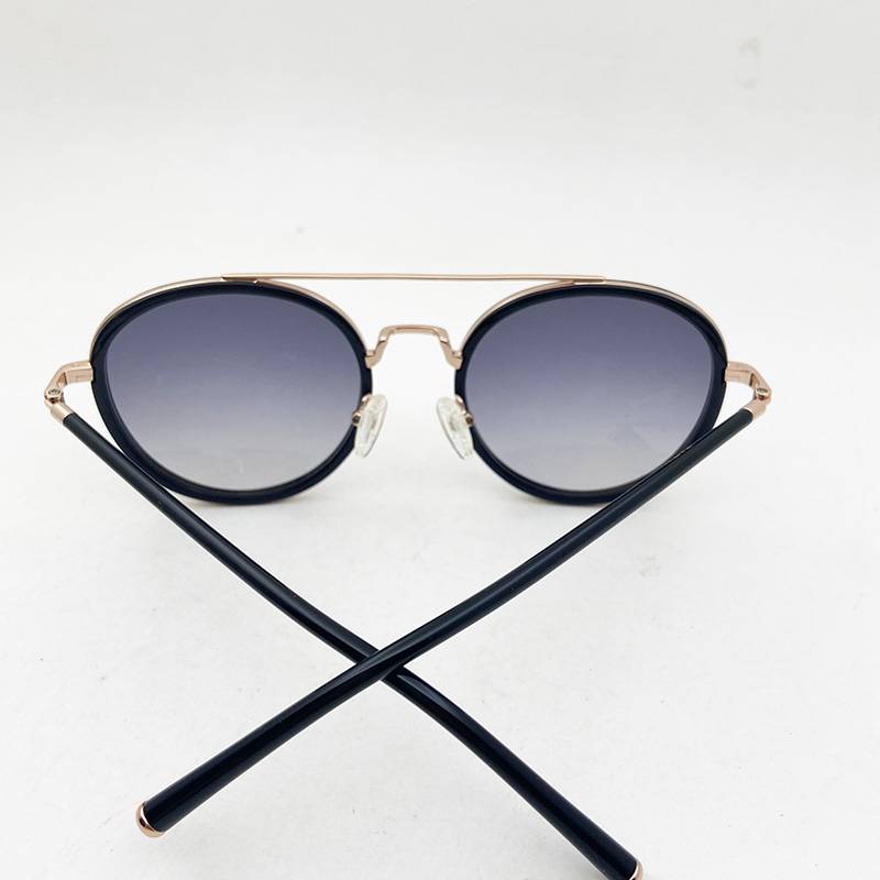 Exporting pure original single men's and women's double beam sunglasses brand sunglasses anti -ultraviolet goggles sunshine sunshade retro tide