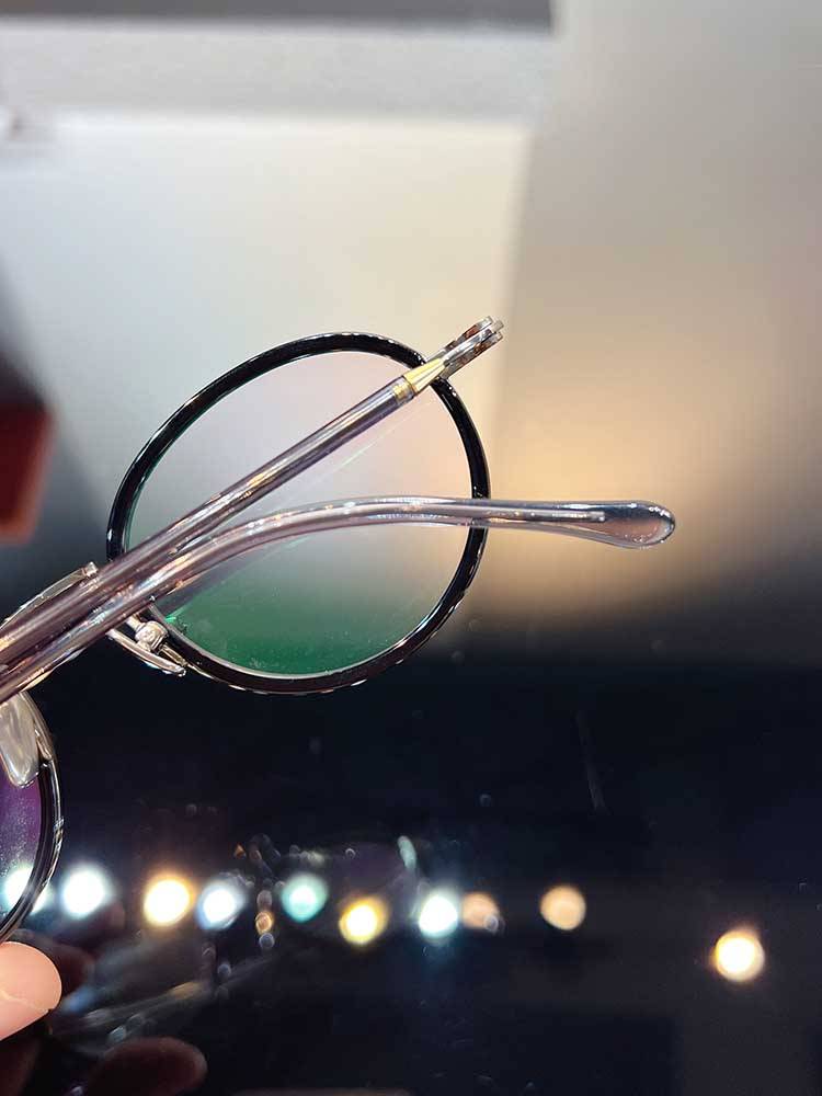 Niche Glasses Framework Men and Women's Little Face Titanium Gray Transparent Retro Narcot Height Platform