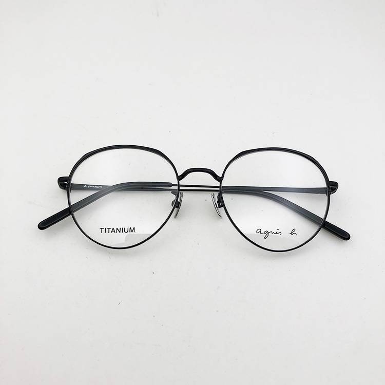 Export retro female optical glasses titanium racks myopia myopia -myopia ultra -light frame glasses titanium