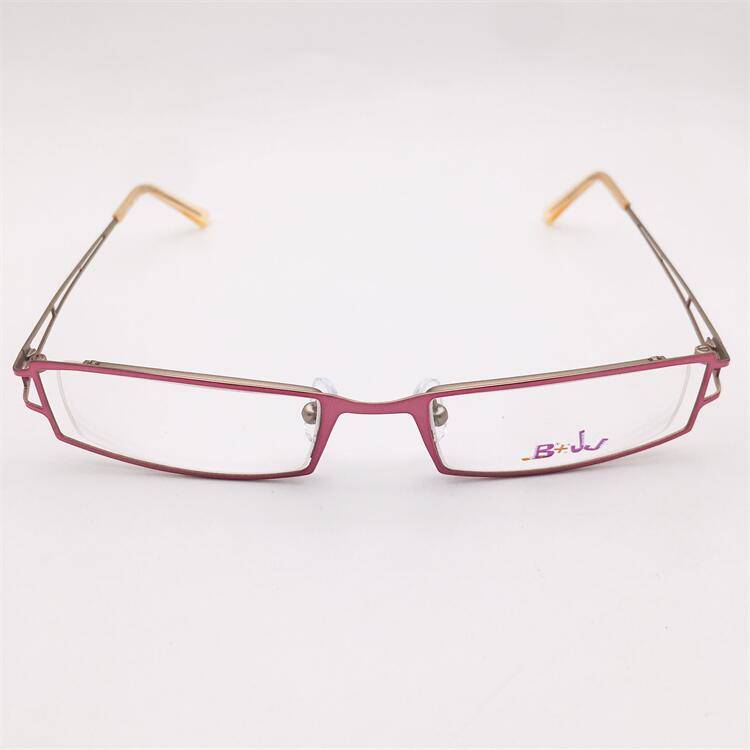 Treasure orphan original single purple ultra -light titanium full -frame hollow decorative lens leg literary temperament glasses shelf female