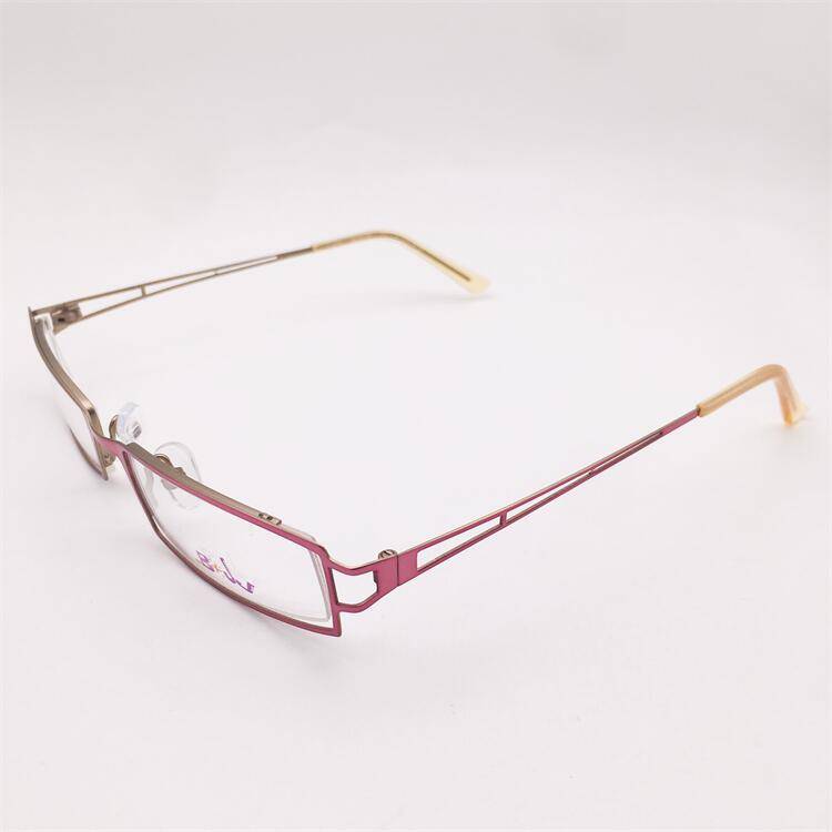 Treasure orphan original single purple ultra -light titanium full -frame hollow decorative lens leg literary temperament glasses shelf female