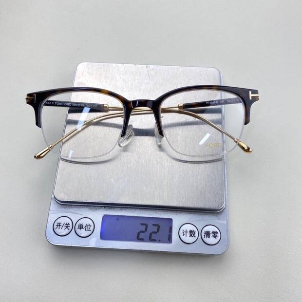 Ultra -light half -frame plate trend retro close -vision rack men and women optical lithography TF5645 Baozhen