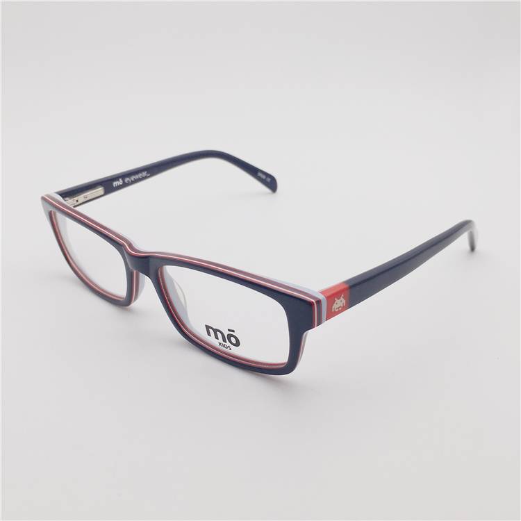 Lonely super small face three -color imported board box spring legs cute adult children's glasses 120 mirror width