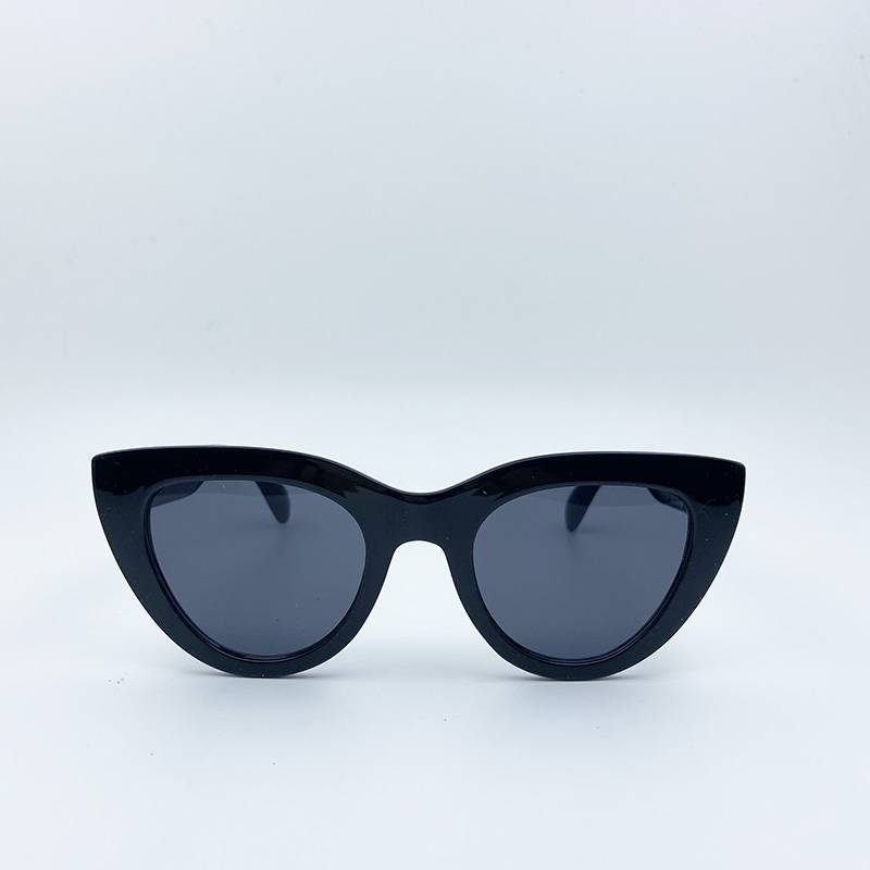 order men's and women black cat eye sunglasses personalized sunglasses anti -ultraviolet watch mirror shading mirror tide