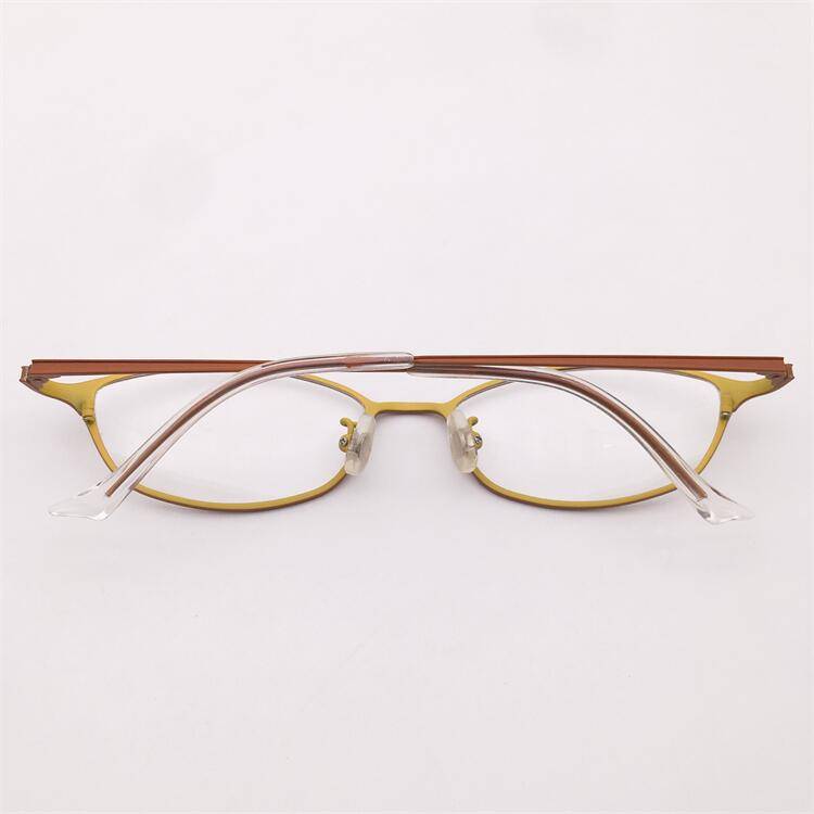 Treasured orphan original single inlaid orange ultra -light pure titanium full -frame butterfly frame literary temperament glasses shelf female