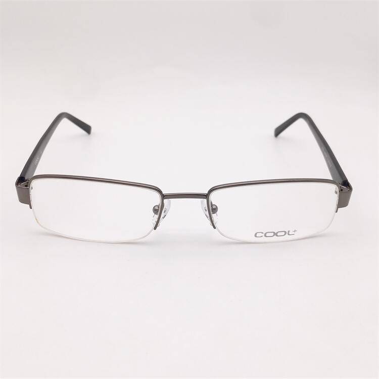 Original single French order gun color titanium gold business temperament half -frame plate anti -allergic mirror leg glasses rack man