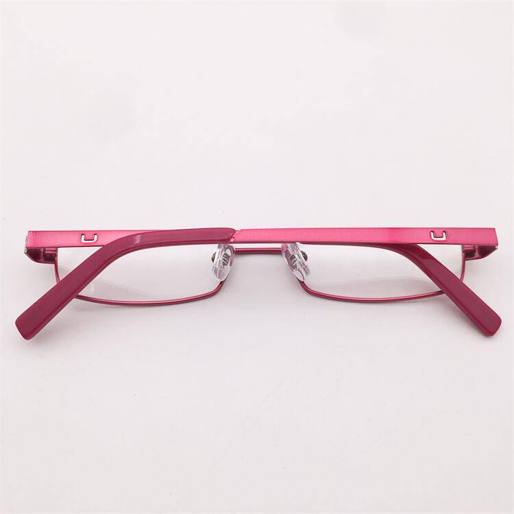 Treasured orphan original single red titanium full -frame small square box spring mirror leg literary temperament glasses shelf female