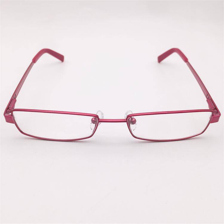 Treasured orphan original single red titanium full -frame small square box spring mirror leg literary temperament glasses shelf female