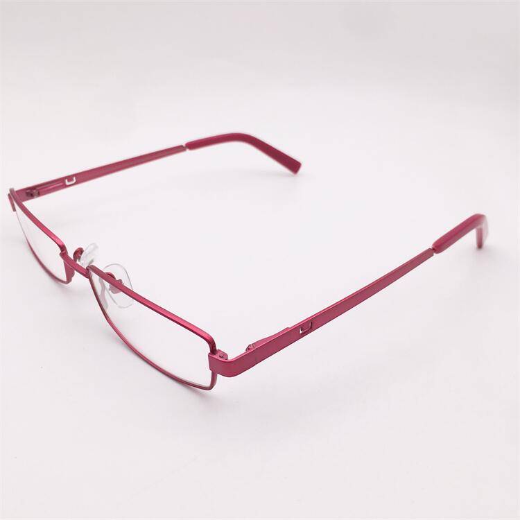 Treasured orphan original single red titanium full -frame small square box spring mirror leg literary temperament glasses shelf female