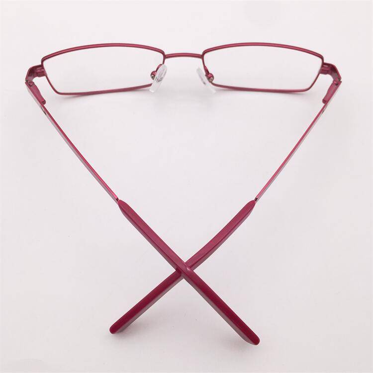 Treasured orphan original single red titanium full -frame small square box spring mirror leg literary temperament glasses shelf female