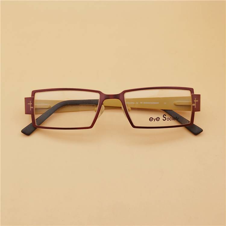 Original single black red full -frame spring thick legs personalized myopia glasses shelf female retro face