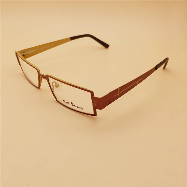 Original single black red full -frame spring thick legs personalized myopia glasses shelf female retro face