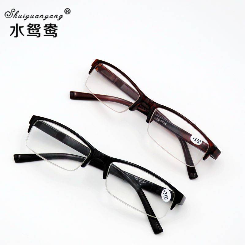 Business model spring leg hanging silk, old flower mirror, old half -frame old flower glasses running rivers and lakes end glasses 8038