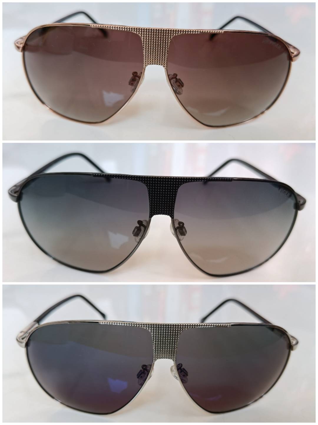 Titanium alloy lightweight material border ink -colored polarizer lens casual sunglasses sunglasses sunglasses toad mirror box