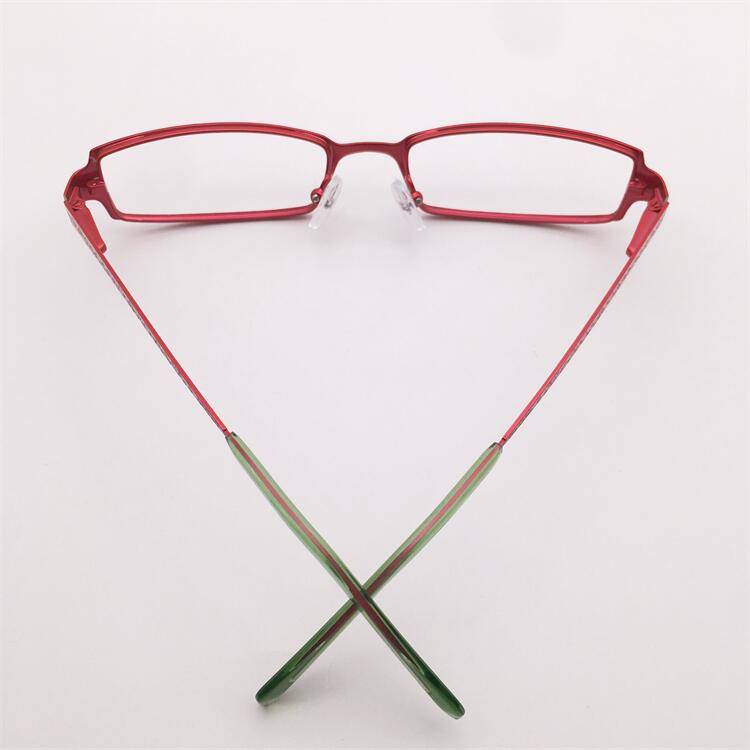 Treasured orphan original single red alloy full -frame small square box literary temperament spring mirror leg glasses shelf female
