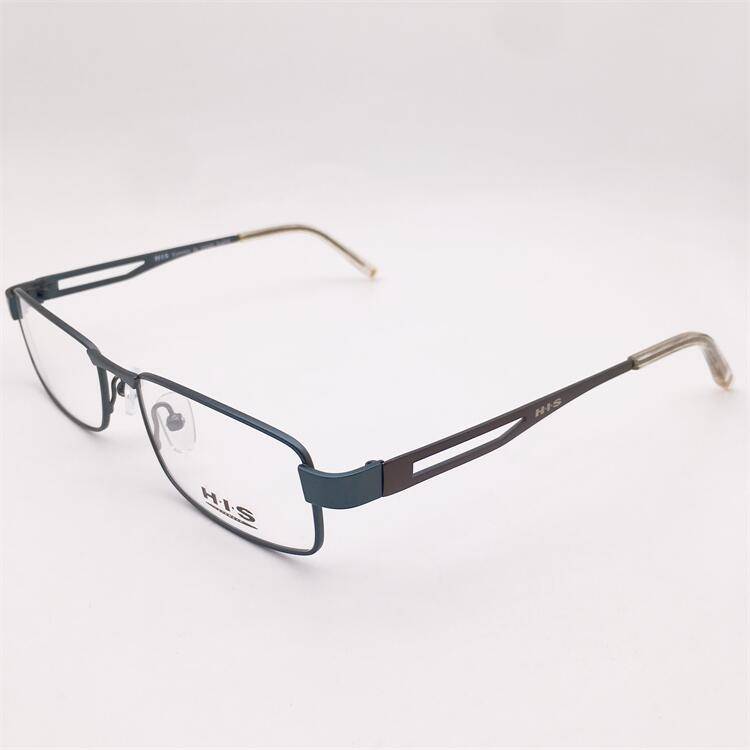 Shenzhen produced original single blue alloy full -frame all -box vacuum IP electroplating business temperament glasses rack men and women