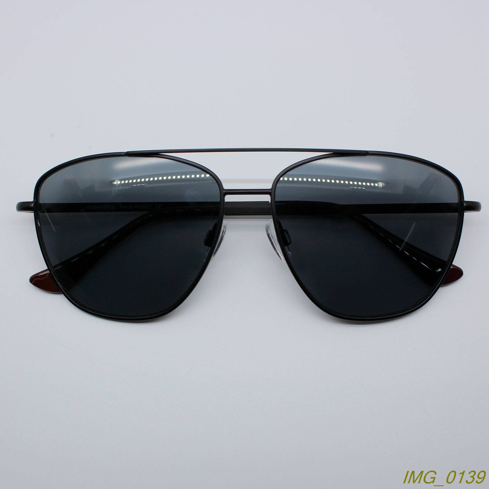 Genuine male and female retro double -beam pilot metal sunglasses sunglasses sunglasses 3 color H813