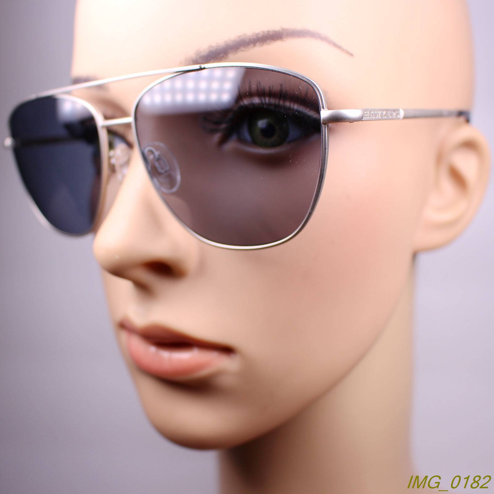 Genuine male and female retro double -beam pilot metal sunglasses sunglasses sunglasses 3 color H813