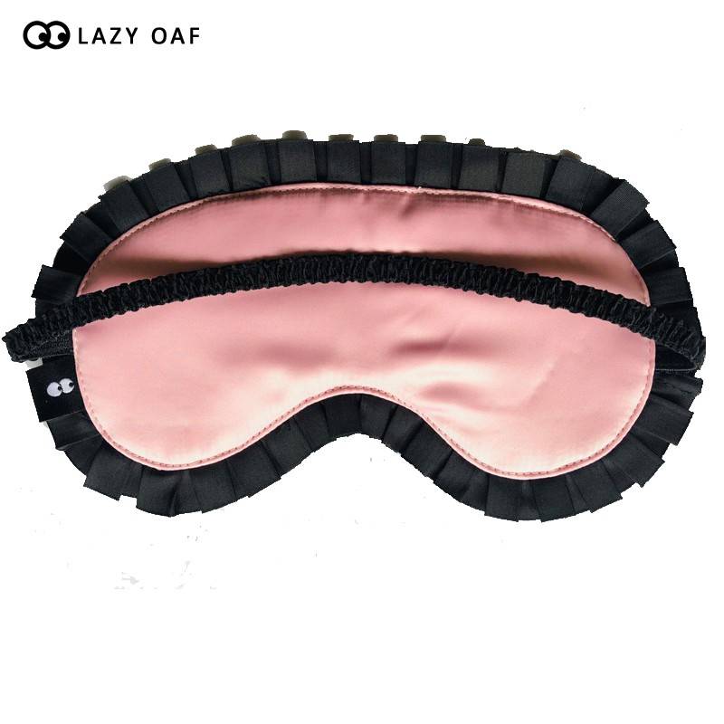 Lazyoaf Eye embroidery silk eye mask Sleeping artifact shading Students sleeping and breathable women to relieve eye fatigue