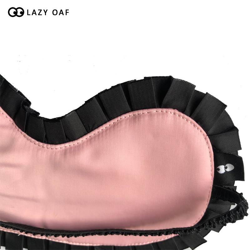 Lazyoaf Eye embroidery silk eye mask Sleeping artifact shading Students sleeping and breathable women to relieve eye fatigue