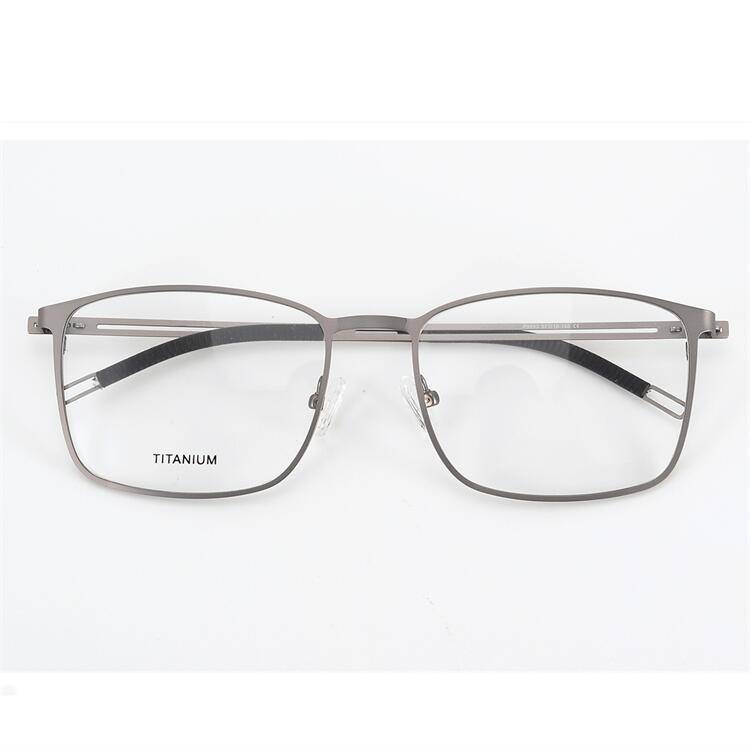 Export -end single German order black gun silver business temperament full -frame gentleman hollow mirror legs big face glasses frame men