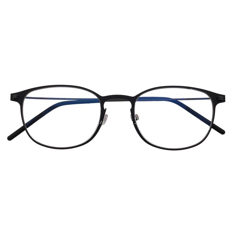 Treasured orphan original single ultra -light titanium black golden gun color full -frame small round frame literary and artistic glasses frame men and women