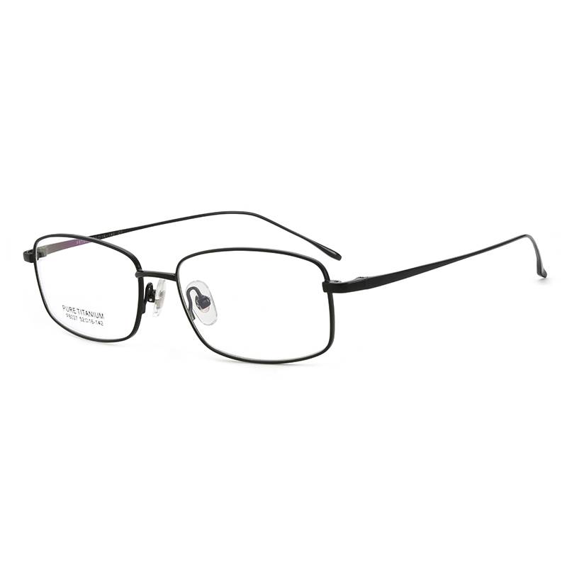 With glass lens myopia glasses, male pure titanium super light frame 100/200/300/400 has a degree of color transformer mirror