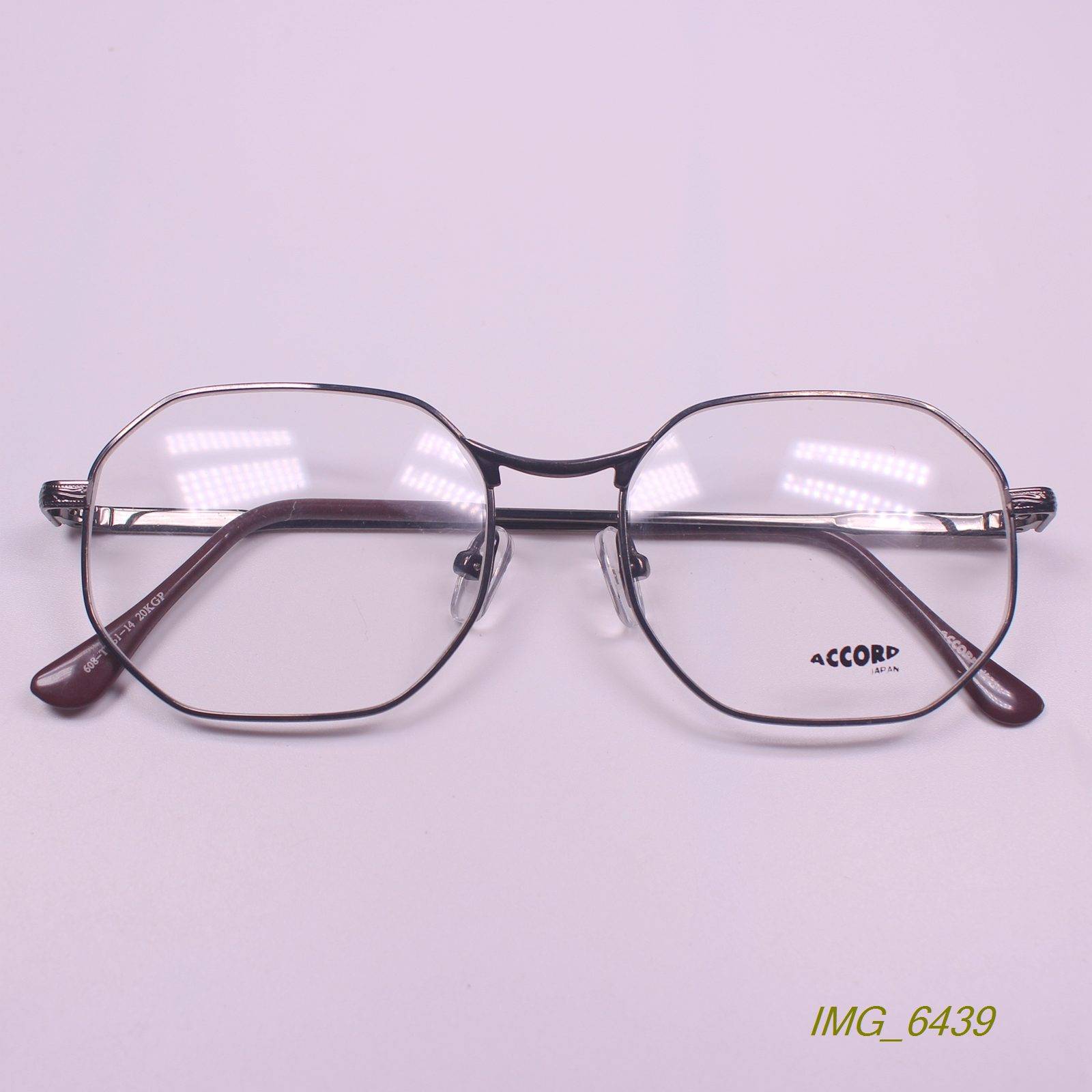 Single exit retro polygon metal full -frame myopia glasses frame optical glasses rack 2 color 608