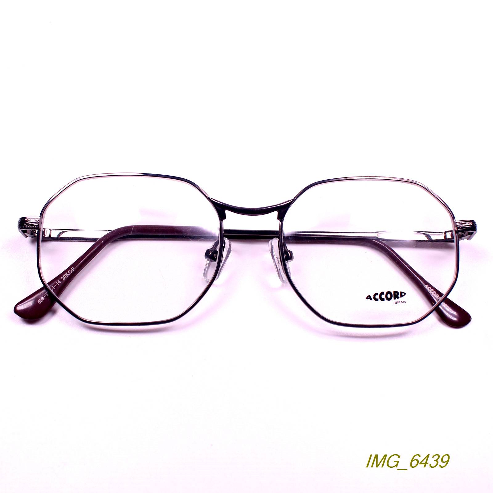 Single exit retro polygon metal full -frame myopia glasses frame optical glasses rack 2 color 608