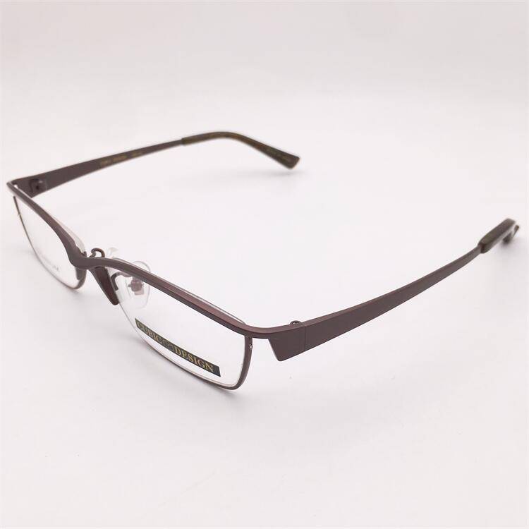 Original single French order coffee color ultra -light pure titanium full -frame alien frame business temperament glasses frame men and women