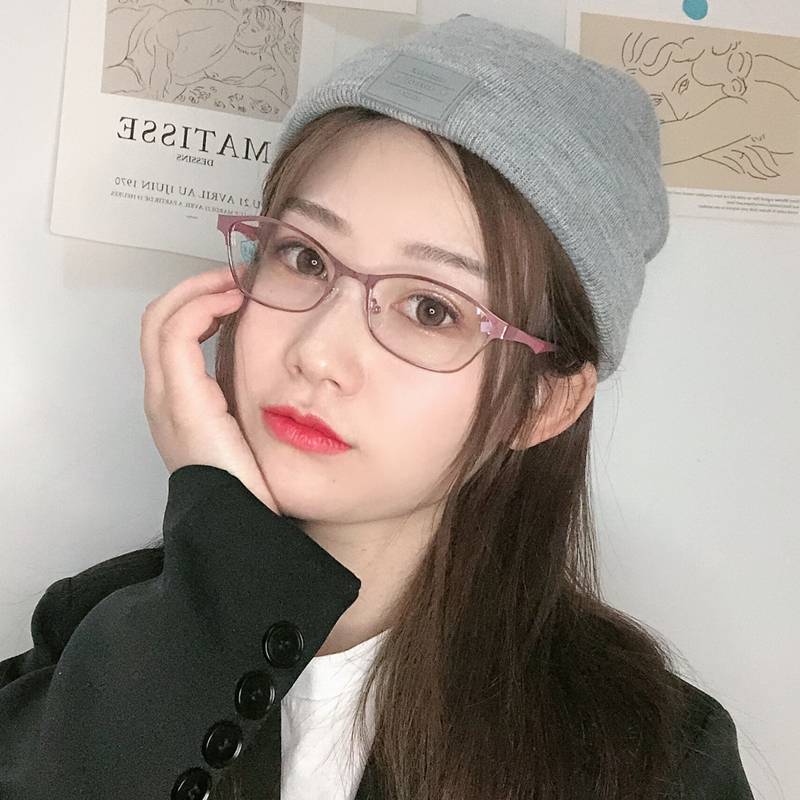 Ultra -light metal fashion, elegant with close vision box, simple and thin modification 50 600 degrees trend full framework