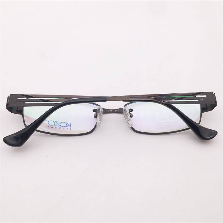 Shenzhen original single black ultra -light pure titanium full frame hollow decorative mirror leg business glasses rack men and women