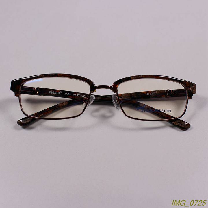 Genuine exquisite board+metal myopia glasses frame optical glasses rack brown/stone pattern 237
