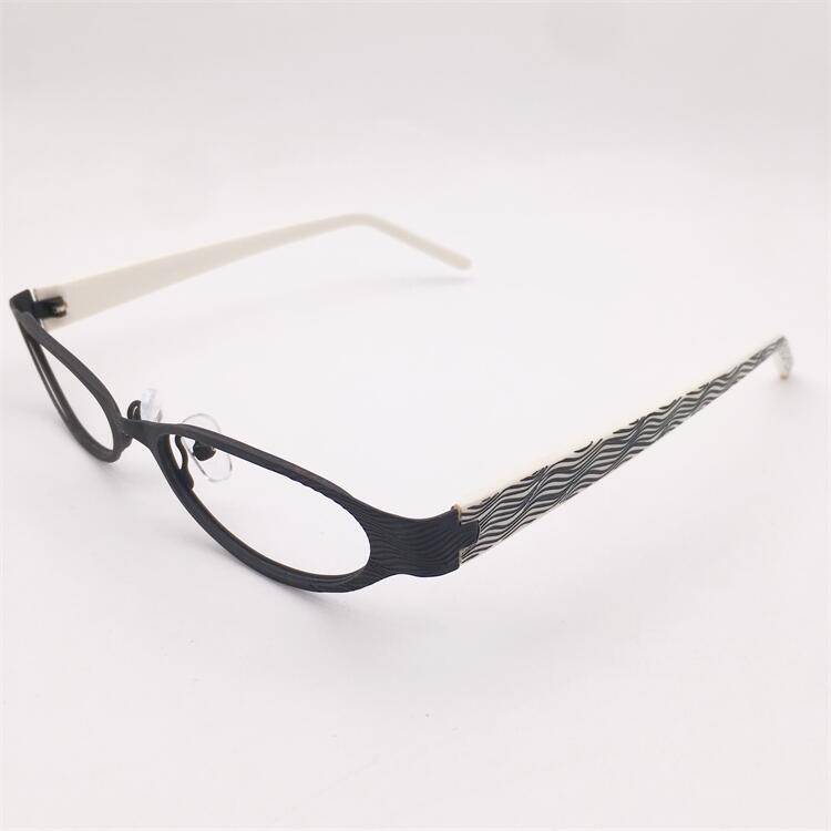 Treasure orphan original single black full box small round box white plate pattern leaflet leg temperament personality glasses rack