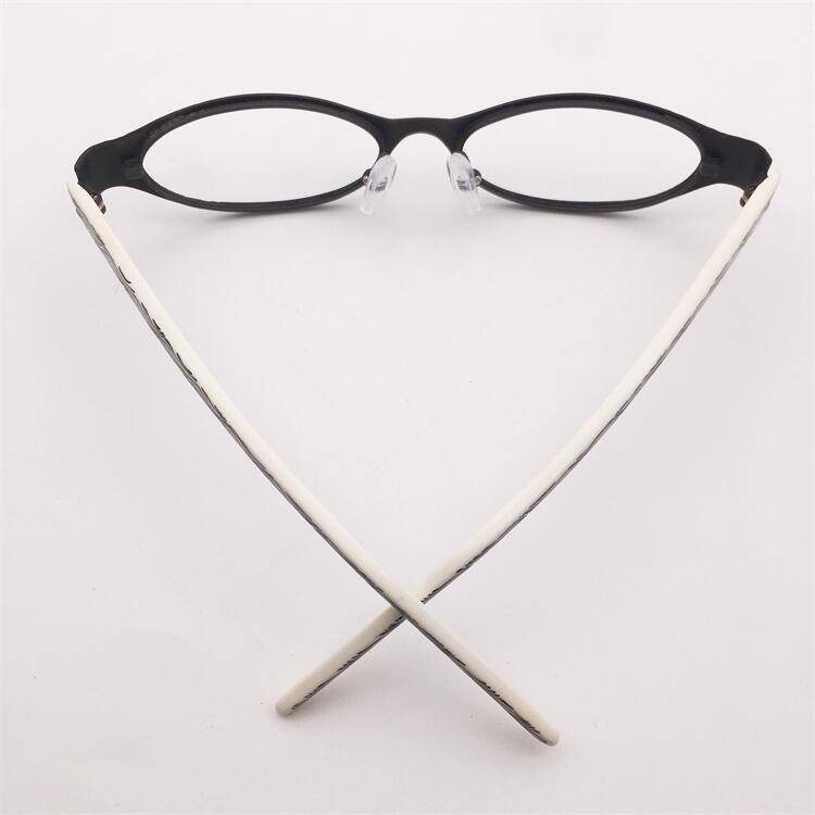Treasure orphan original single black full box small round box white plate pattern leaflet leg temperament personality glasses rack