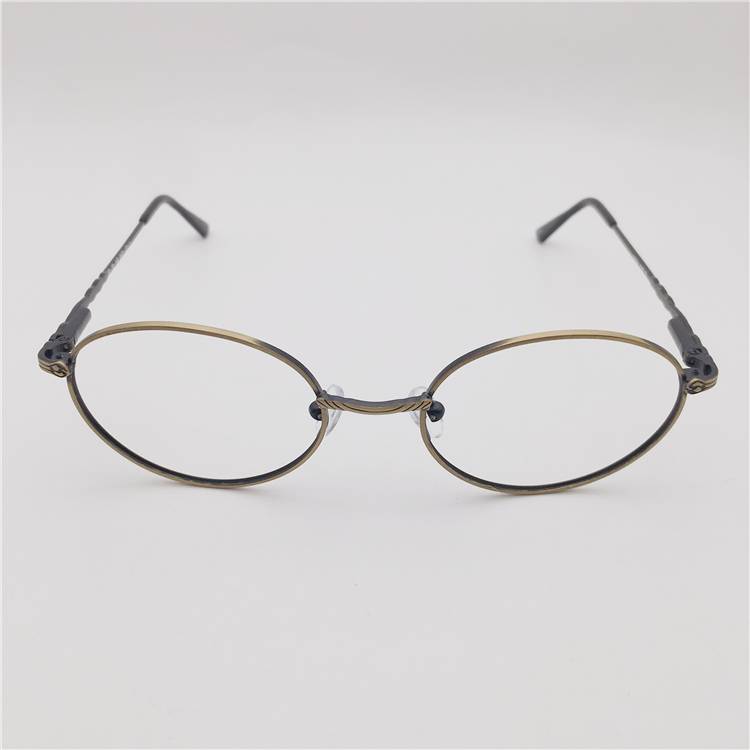 Export -end order Japanese order ultra -light titanium gold and silver small round frame literary retro versatile glasses frame men and women