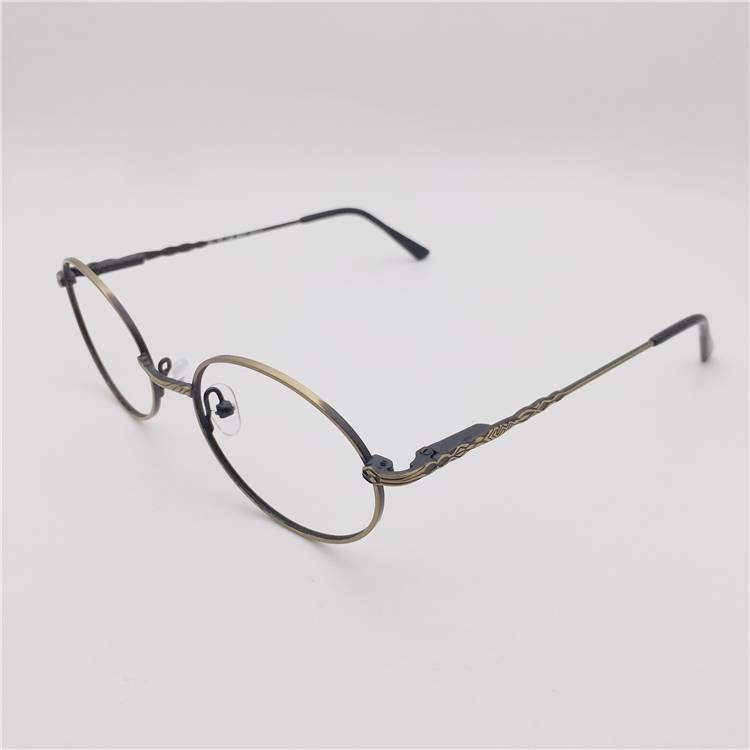 Export -end order Japanese order ultra -light titanium gold and silver small round frame literary retro versatile glasses frame men and women