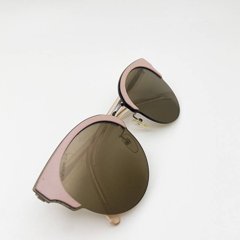 Sample order women's half -frame coating sunglasses fashion personality sunglasses anti -ultraviolet lighting mirror shading mirror tide