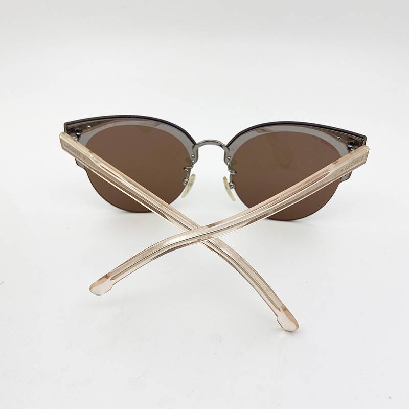 Sample order women's half -frame coating sunglasses fashion personality sunglasses anti -ultraviolet lighting mirror shading mirror tide