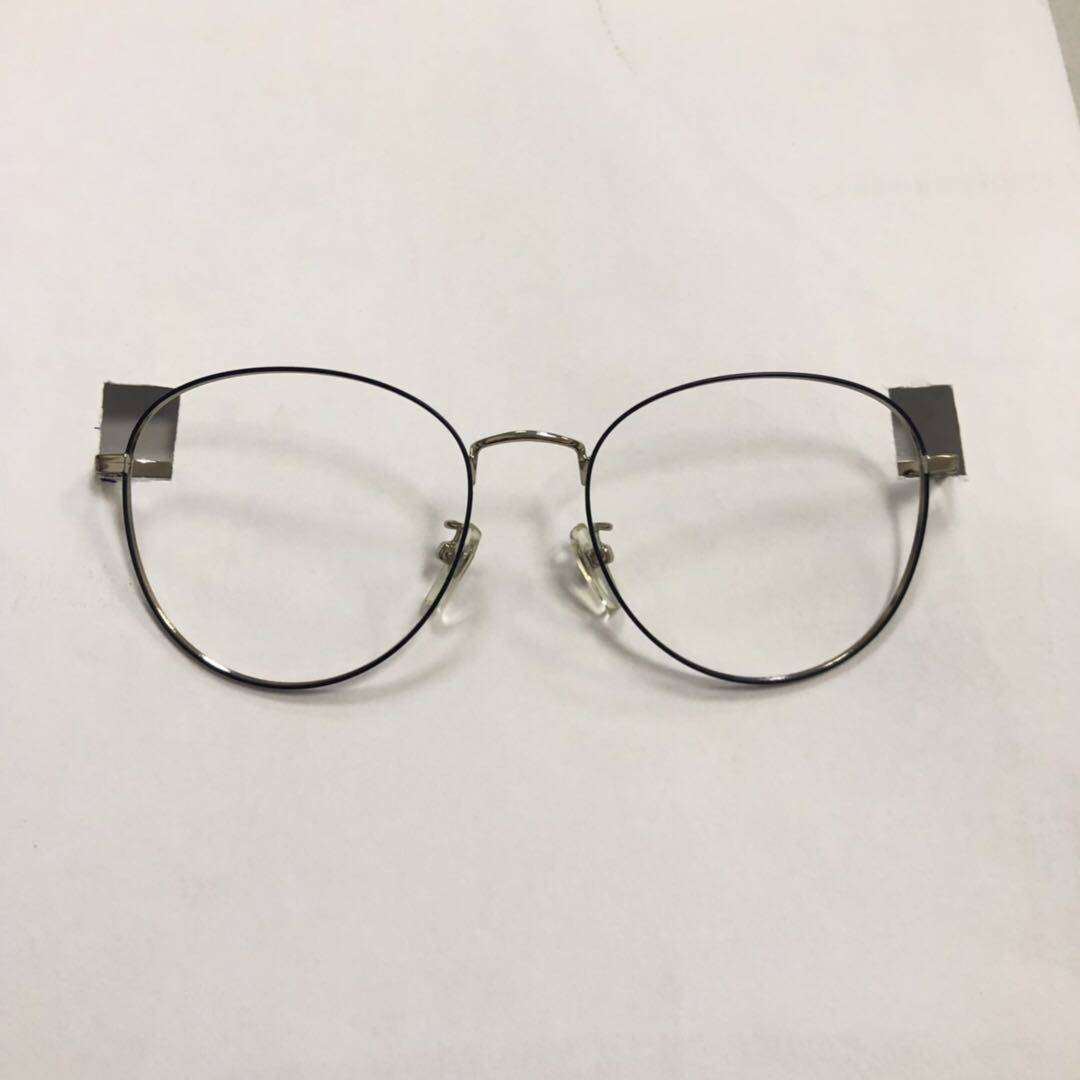SHEN EYEWEAR metal large -frame glasses will not be returned