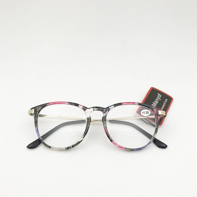 Exporting original single -lasting old flower mirror brand broken flower portable fashion women's elegant reading glasses 200 degrees