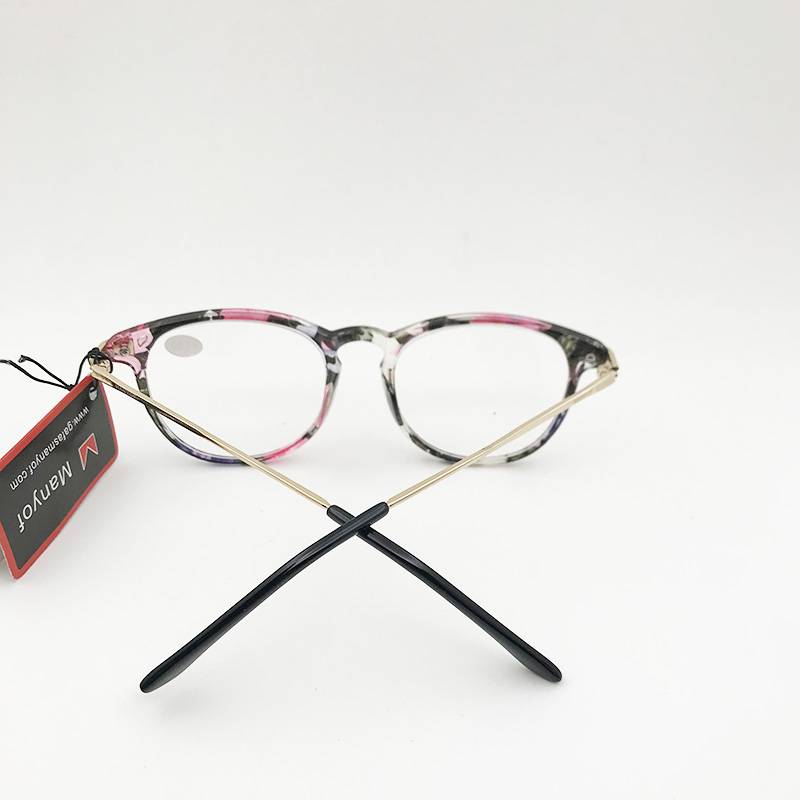 Exporting original single -lasting old flower mirror brand broken flower portable fashion women's elegant reading glasses 200 degrees